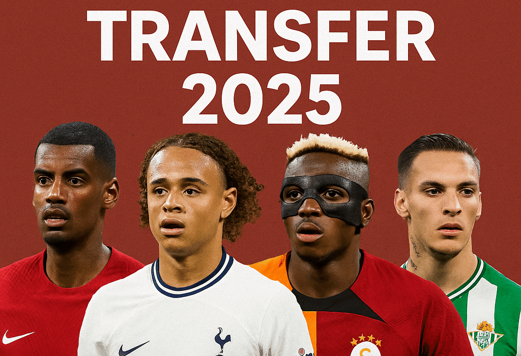Kolase pemain bursa transfer 2025: Alexander Isak di Liverpool, Xavi Simons di Tottenham, Victor Osimhen di Galatasaray, dan Antony di Real Betis
